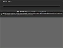 Tablet Screenshot of katie.net